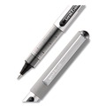 Office Jansan | uni-ball 60126 VISION Fine 0.7 mm Black Ink Roller Ball Pen Stick - Silver/Black/Clear Barrel (1 Dozen) image number 4