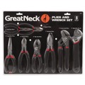 Hand Tool Sets | Great Neck 87900 8-Piece Steel Pliers And Wrench Tool Set image number 1
