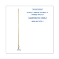 Mops | Boardwalk BWK609 60 in. Spring Grip Metal Head Mop Handle - Natural image number 4