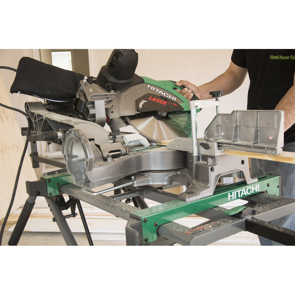 Hitachi 12 in. Sliding Dual Compound Miter Saw with Laser Marker