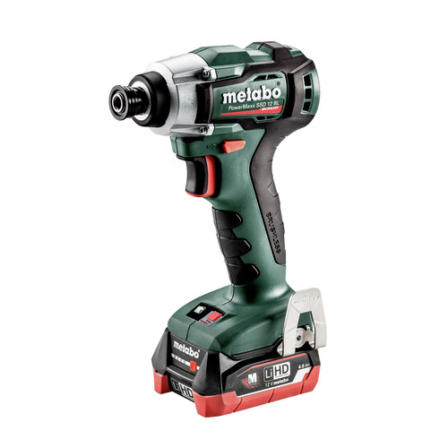 Impact Drivers | Metabo 601115520 PowerMaxx SSD 12 BL 12V 4.0 Ah LiHD 1/4 in. Hex Compact Brushless Impact Driver Kit image number 0