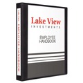 Office Jansan | Avery 79699 Heavy-Duty 1 in. Capacity 11 in. x 8.5 in. 3 Ring View Binder with DuraHinge and One Touch EZD Rings - Black image number 0