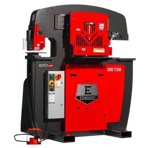 Metal Forming | Edwards ED9-IW100-1P230-A 230V 36 Amp 1 Phase 100 Ton Ironworker with PowerLink System image number 0