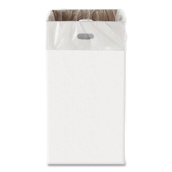 Gritt Commercial GRI52030G4 30 Gallon Corrugated Cardboard Trash Can and Recycling Container, White, 4/Carton