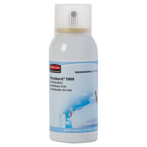 Cleaning & Janitorial Supplies | Rubbermaid Commercial FG4012551 2 oz. Aerosol Spray Microburst 3000 Refill - Linen Fresh (12/Carton) image number 0