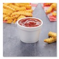 Food Trays, Containers, and Lids | Dart 4J6 4 oz. Foam Bowl Containers - White (1000/Carton) image number 4