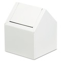 Trash & Waste Bins | HOSPECO 2201 Double Entry Swing Top Floor Receptacle - Metal, White image number 0