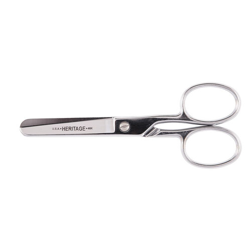 Office Accessories | Klein Tools G46HC 6 in. Safety Scissors with Large Ring image number 0