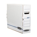 Office Jansan | Bankers Box 00650 5 in. x 19-3/4 in. x 14-7/8 in. Film Jacket Size X-Ray Storage Box - White/Blue (6/Carton) image number 2