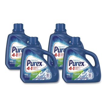 Purex 150 oz. Bottle Liquid Laundry Detergent - Mountain Breeze (4/Carton)