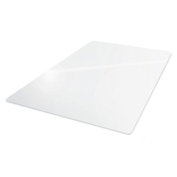 Floortex 60 in. x 48 in. Cleartex Ultimat Polycarbonate Chair Mat for High Pile Carpets - Clear