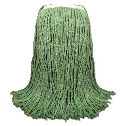  | Boardwalk BWK8024G Cut-End 1-1/4 in. Headband Yarn Mop Heads - Green (12/Carton) image number 0