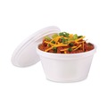 Food Trays, Containers, and Lids | Dart 8SJ20 8 oz. Extra Squat Foam Container - White (50 Packs/Carton) image number 7
