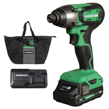 Metabo HPT 18V MultiVolt Brushed Lithium-Ion 1/4 in. Cordless Impact Driver Kit (2 Ah)
