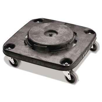 Rubbermaid Commercial BRUTE Square 300 lbs. Capacity Trash Can Dolly - Black