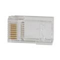 Electronics | Klein Tools VDV826-702 Pass-Thru RJ45 CAT5E Gold Plated Modular Data Plug (50-Pack) image number 3