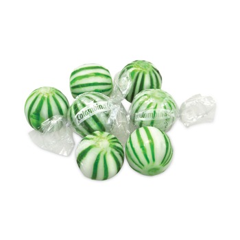 Colombina 10132 0.04 oz. Individually Wrapped Jumbo Spearmint Balls (120/Carton)