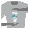 Cutlery | Dart 32AJ20H 32 oz. Horizon Hot/Cold Foam Drinking Cups - Teal/White (400/Carton) image number 7