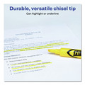Office Jansan | Avery 07742 HI-LITER Desk-Style Chisel Tip Highlighters - Yellow Ink/Black Barrel (1-Dozen) image number 5