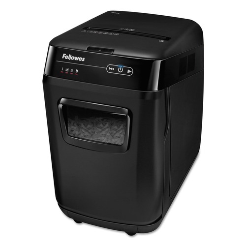  | Fellowes Mfg Co. 4653501 Automax 200c Auto Feed Medium-Duty Cross-Cut Shredder, 200 Sheet Capacity image number 0
