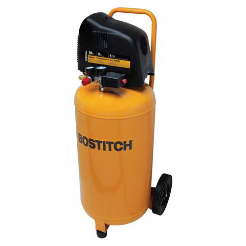 Portable Air Compressors | Factory Reconditioned Bostitch BTFP02028-R 0 HP 26 Gallon Oil-Free Vertical Dolly Air Compressor image number 0