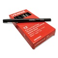 Office Jansan | Universal UNV50502 0.7mm Porous Point Pens - Medium, Black (1 Dozen) image number 2