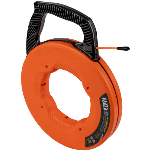 Wire & Conduit Tools | Klein Tools 56383 Multi-Groove 100 ft. Fiberglass Fish Tape with Nylon Tip image number 0