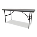  | Iceberg 65377 IndestrucTable 60 in. x 24 in. x 29 in. Classic Folding Table - Charcoal image number 1