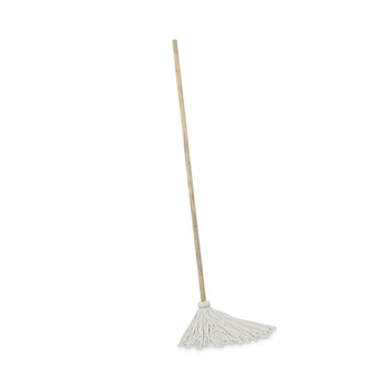 Boardwalk 12 oz. White Rayon Head 48 in. Oak Wood Handle Deck Mops (6/Pack)