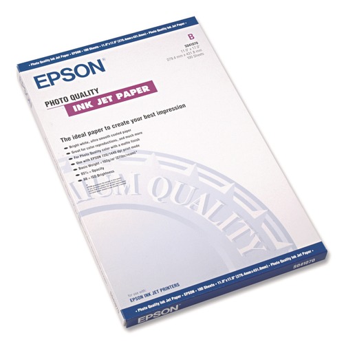 Office Jansan | Epson S041070 4.9 mil. 11 in. x 17 in. Matte Presentation Paper - Bright White (100/Pack) image number 0