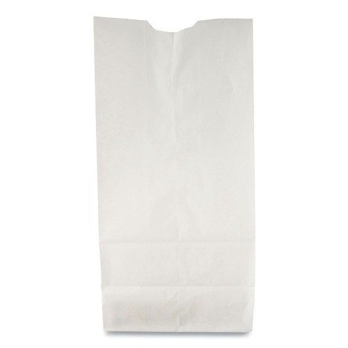 Cleaning & Janitorial Supplies | General 51030 6.31 in. x 4.19 in. x 13.38 in. 35 lbs. Capacity #10 Grocery Paper Bags - White (500/Bundle) image number 0