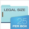 File Folders | Pendaflex FP313 Heavy-Duty Pressboard Folders With Embossed Fasteners, Legal Size, Blue, 25/box image number 5