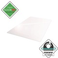 Office Jansan | Floortex ER1113423ER 48 in. x 53 in. Cleartex Ultimat Polycarbonate Chair Mat for Low/Medium Pile Carpet - Clear image number 8