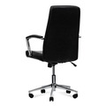 Office Chairs | Alera ALEWS4116 18.19 in. to 21.93 in. Seat Height Leather Task Chair Supports Up to 275 lb - Black Seat/Black Back image number 2