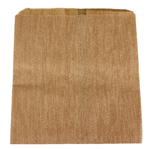Trash Bags | Impact 25122488 8.1 in. x 0.6 in. x 9.05 in. Waxed Sanitary Napkin Disposal Liners - Brown (500/Carton) image number 0