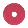 Cleaning Cloths | Boardwalk BWK4013RED 13 in. Diameter Buffing Floor Pads - Red (5/Carton) image number 0