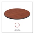 Office Desks & Workstations | Alera ALETTRD36CM 35.5 in. Diameter Round Reversible Laminate Table Top - Medium Cherry/Mahogany image number 4