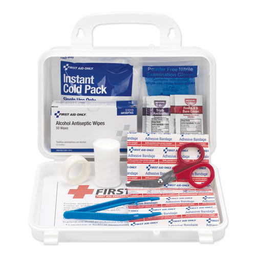 First Aid | PhysiciansCare by First Aid Only 25001-004 Plastic Case First Aid Kit for Use by Up to 25 People (113-Pieces/Kit) image number 0
