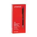  | Universal UNV15521 0.7 mm Retractable Fine Ballpoint Pen - Blue (1 Dozen) image number 0