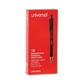 Office Jansan | Universal UNV15521 0.7 mm Retractable Fine Ballpoint Pen - Blue (1 Dozen) image number 0