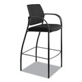 Office Chairs | HON HICS7.F.E.IM.CU10.T Ignition 300 lbs. Capacity Fixed Arm 4-Way Stretch Mesh Back Cafe Height Stool - Black image number 1