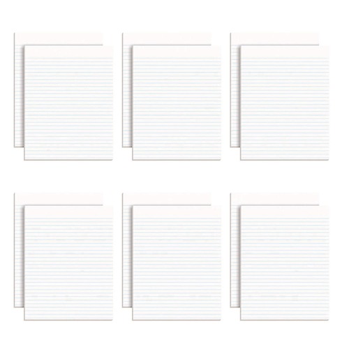 Office Jansan | Ampad 21-112 8.5 in. x 11 in. Glue Top Pads - Wide/Legal, White (1-Dozen) image number 0