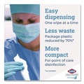 Hand Wipes | Clorox Healthcare 30577 6 in. x 5 in. 1-Ply Bleach Germicidal Wipes - Unscented, White (150/Canister) image number 7