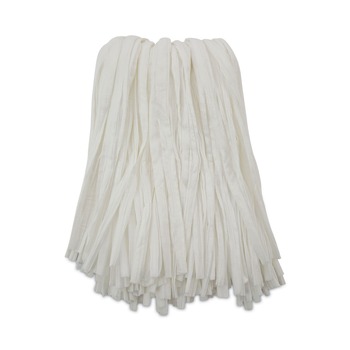 Boardwalk #24 Nonwoven Rayon/Polyester Cut End Edge Mop - White (12/Carton)