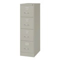 Office Filing Cabinets & Shelves | Alera 26137 15 in. x 25 in. x 52 in. Letter-Size 4-Drawer Economy Vertical File - Light Gray image number 2