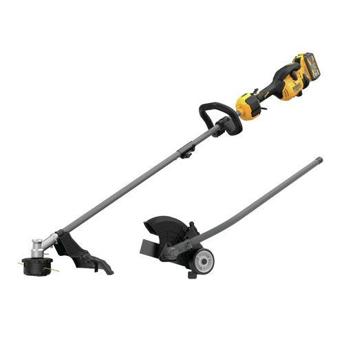 Dewalt 60V MAX Brushless Lithium Ion 17 in. Cordless String Trimmer Kit 9 Ah and Universal Edger Attachment Bundle