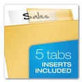 Office Jansan | Cardinal 84009 11 in. x 8-1/2 in. Letter Poly Ring Binder Pockets - Assorted Colors (5/Pack) image number 5