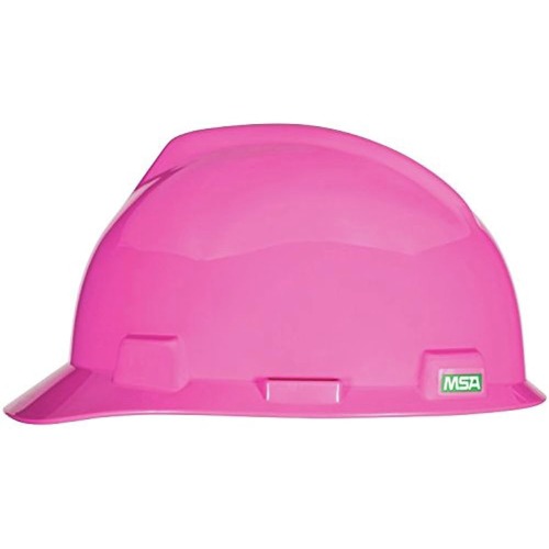 Hard Hats | MSA 10155231 V-Gard Slotted Cap with Staz-On Suspension - Hot Pink image number 0