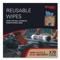 Cleaning & Janitorial Supplies | WypAll 41412 X70 9-1/10 in. x 16-4/5 in. Cloths - Blue (100/Box 10 Boxes/Carton) image number 8
