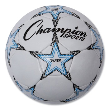 OUTDOOR GAMES | Champion Sports VIPER5 VIPER Size 5 8.5 - 9 in. Soccer Ball - White